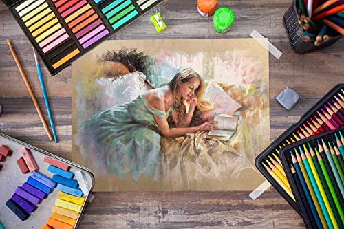 Brusarth Soft Pastel Chalk Set for Professional Artist, 48 Colors