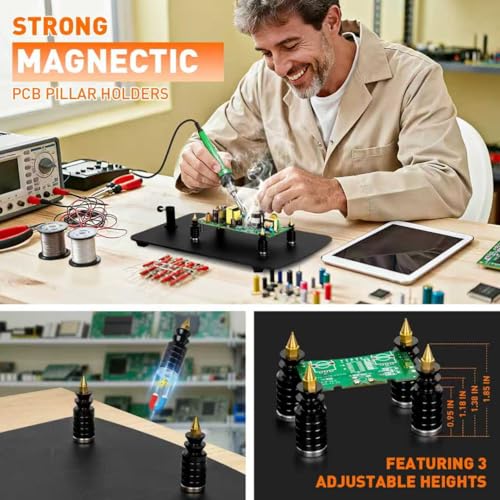 Helping Hands Soldering Station, 10X Magnifying Glass with Light