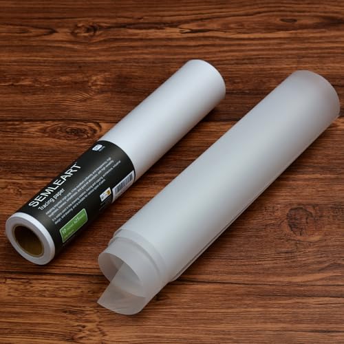 SEMLEART Tracing Paper roll for Sewing | 34in*25Yard,32lb/50gsm - size: 34in×25yd