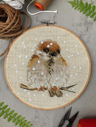 RIOLIS 1680 Sparrow Counted Cross Stitch Kit 3.94 x 3.94 in - style: Sparrow 1680