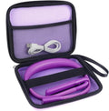 Neck Light with Storage Case, 3 Colors Dimmable Reading Light - color: Dark Purple Light with Storage Case
