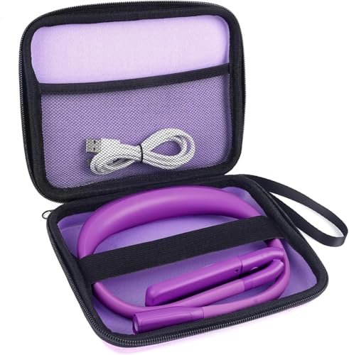 Neck Light with Storage Case, 3 Colors Dimmable Reading Light - color: Dark Purple Light with Storage Case