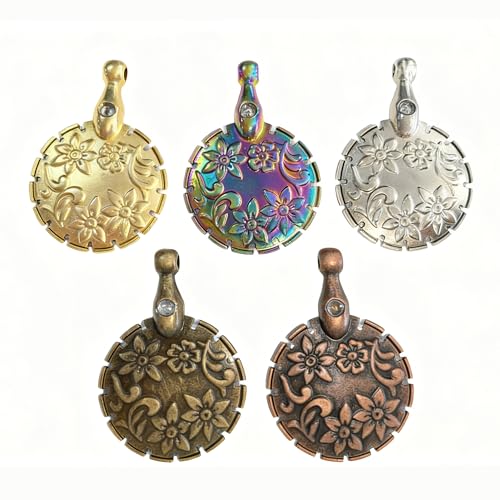 5 Pcs Yarn Cutter Pendants, Metal Thread Cutter