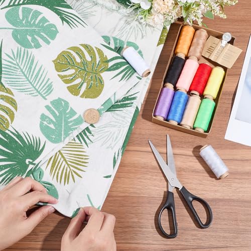 1.75 Yards White Floral Leaf Patterned Fabrics Rectangle Monstera Printed Light Colored Leaves Quilting Square Polycotton Fabric for Sewing Making Tablecloth Upholstery DIY Craft Supply - size: 1600MM, style: Green Leaf