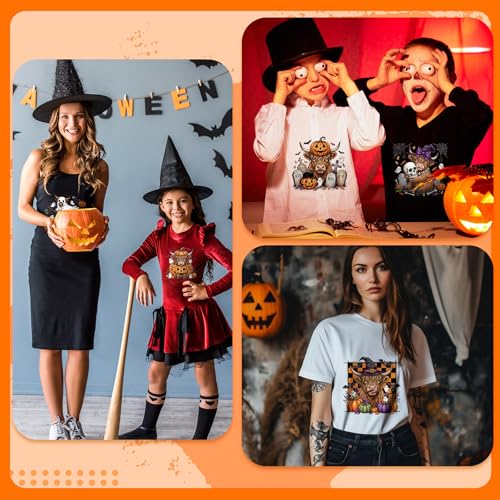 Tellingyou 36 Sheet Halloween Iron on Transfer Highland Cow Dtf for T Shirt - style: Halloween
