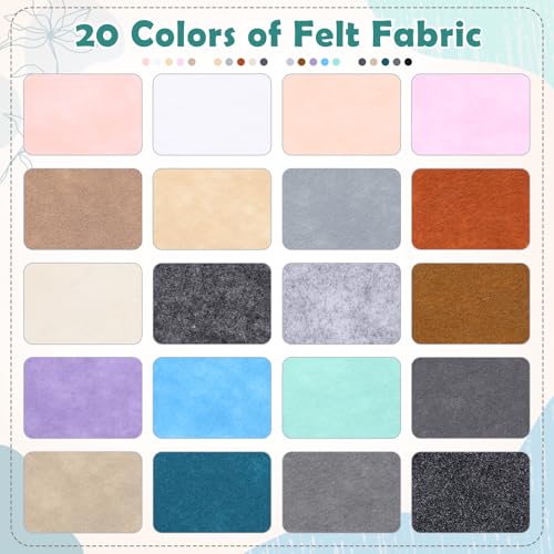 Tegeme 100 Pcs 8 x 12 Inches Felt Sheet for Craft Thin, Morandi Series - color: Morandi Series