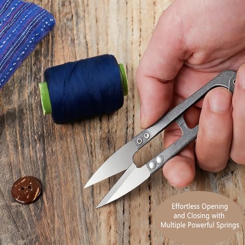 Bestac 3-Pack Thread Snips, Small Sewing Scissors for Yarn, Thread & DIY Crafts, Precision Trimming Nipper for Stitching and Quick Cuts.