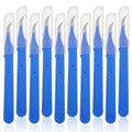 FAIRY CORA 10 Pcs Seam Rippers for Sewing, Blue Stitch Remover Tool with Protective Case and Anti-Slip Handle, Thread Cutter for Crafting Embroidery Buttonhole Opening Button Replacement