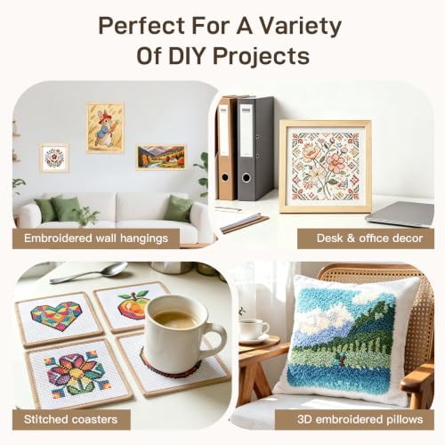 13 Mesh Needlepoint Canvas 4PCS 12" x 18" for Needlepoint Projects - color: 12" x 18"-4Pcs