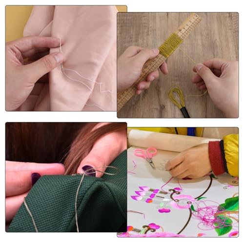 24 Skeins Metallic Embroidery Thread, Multicolor Embroidery Floss Friendship Bracelet String Rainbow Needlework Supplies Cross Stitch Embroidery Thread for DIY Bracelets Sewing Crafts Making