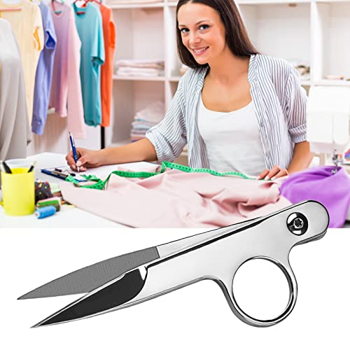 Newness Thread Snips, Sewing Snips with Protective Plastic Sleeve, Mini Small Snippers Shears Trimming Nipper Clipper for Variety of Material, Fishing Line, Fabric, DIY, Yarn Scissors