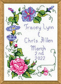 Janlynn Mini Counted Cross Stitch Kit 5"X7" - Wedding Floral (14 Count)