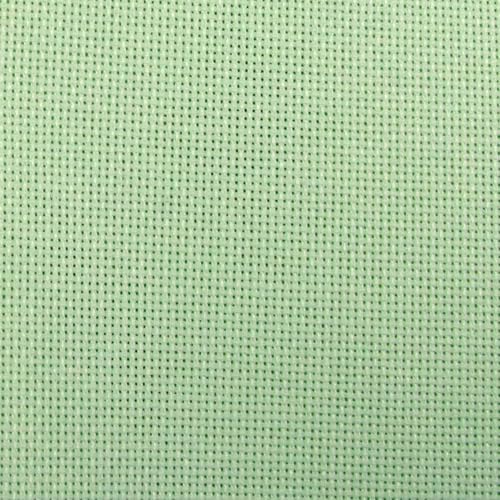 KCS 19" x 28"(48cmx72cm) 18CT Counted Cotton Aida Cloth Cross Stitch Fabric (Light Green) - color: Light Green