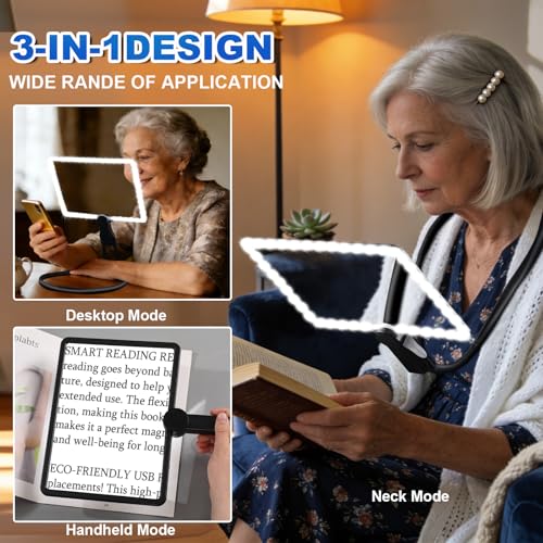 10X Magnifying Glass with Light for Reading