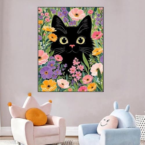 Animal Cat Stamped Cross Stitch Kits for Beginners,Flower Needlepoint Counted Cross Stitch Kits for Adults,Easy Prestamped Boy Pattern Needlepoint Kit Crafts for Home Decor Gifts 12x16 inches - color: Cross Stitch Kits0925-9