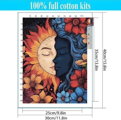 Jesus Stamped Cross Stitch Kits for Beginners Adults, Dimensions Needlepoint Art Crafts,Counted Cross Stitch Kits Embroidery Kits for Beginners Adults for Home Decor 13.8X13.8inch - color: Cross Stitch-0116-1