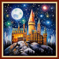 Funxvoot Stamped Cross Stitch Kits Beginners Full Range of Embroidery Kits for Adults 11CT Embroidery Patterns Needlepoint Kits Printed Cross Stitch Kits- (Magic Castle 18x18 inchs) - color: Cross Stitch Kits 26