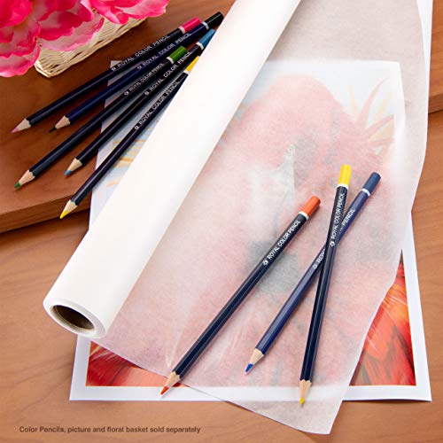 Bee Paper 18" x 20 yds Sketch and Trace Roll, White - color: White, size: 18-inch x 20-yard Roll