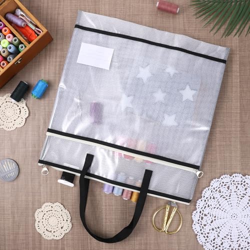 Sew Project Bag, 16.5x16.5 inch Jumbo Needlepoint Project Bag
