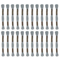 HARFINGTON 24 Skeins Embroidery Floss 8m Each Egyptian Long Fiber Cotton Cross Stitch Thread 26S/2x6 for Embroidery Projects Bracelet, Grey - color: Grey