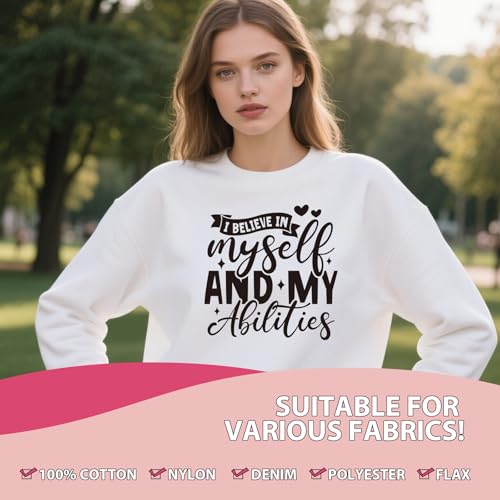 Dtf Transfers Ready to Press - 20Pcs Woman Affirmation Iron on Transfer for Tshirts, Inspirational Positive Quotes Iron on Decals Patches, Motivational Heat Stickers for DIY Clothes Bags - color: Woman Affirmation309