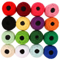 STOBOK 16 Rolls Cross Stitch Thread Crochet Thread Multi-Function Embroidery Bracelet DIY Embroidery Kit Embroideries Making Crafts Cotton Sewing Machine