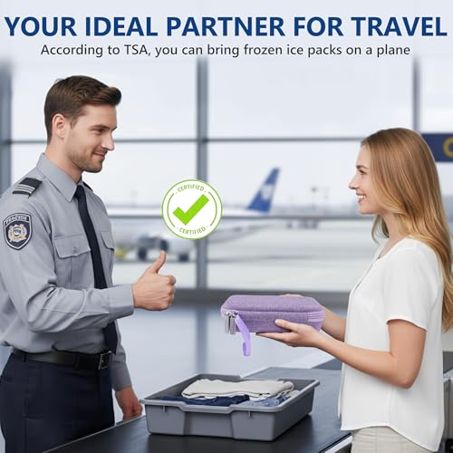 Medineed Custom-Fit Travel Case for 2 Zepbound Pen, TSA Approved - color: Purple-Big