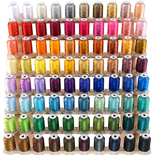 New brothread 80 Spools Polyester Embroidery Machine Thread Kit