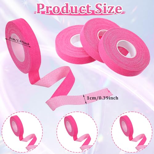3 Rolls Thimble Tape for Hand Sewing, Self-Adhesive Bandage Wrap Cotton Finger Protector, Breathable Finger Tape Adjustable Knitting Bandage for Quilting, Embroidery DIY Crafts (Pink) - color: Pink