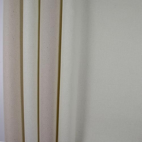 KCS 4/6 pc of 12" x 18" (30cmx45cm) 18CT Counted Cotton Aida Cloth Cross Stitch Fabric (4 pc, Antique White+Oatmeal) - color: Antique White+oatmeal, size: 4 pc