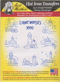 Lighthouses Aunt Martha's Hot Iron Embroidery Transfer