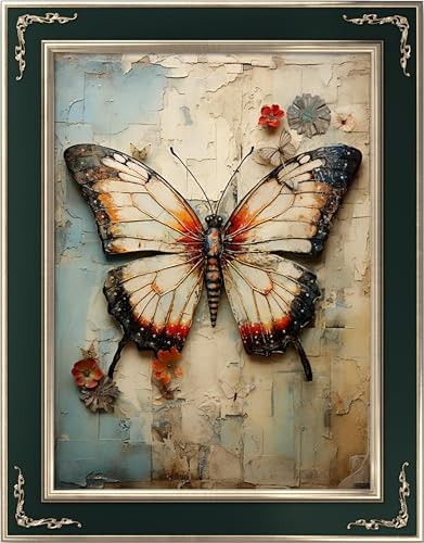 Leczany Cross Stitch Stamped Kit for Beginner - Beautiful Butterfly | DIY Embroidery Starter Patterns Craft Kit Needlepoint for Adults | 11CT, 3 Strands | 13x17.7 inches - color: 11CT Stamped kits,Beautiful Butterfly 13x17.7 inches