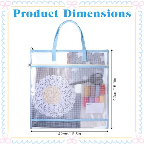 Sewing Needlepoint Project Bag, Sewing Craft Storage for Quilter 16.5 in