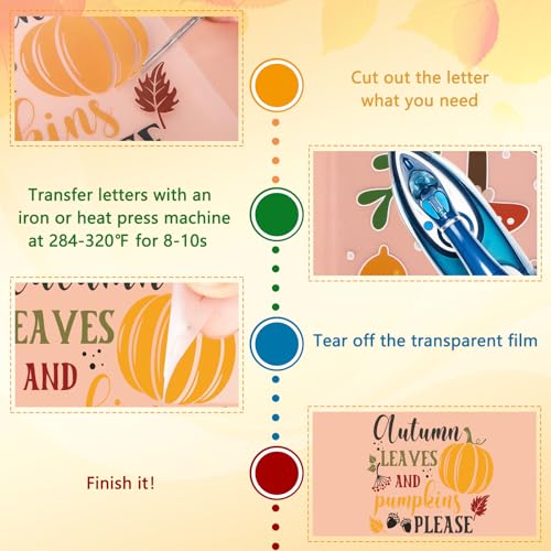 Whaline 15 Pcs Mother's Day Iron on Transfer Patches Heat Transfer Iron Patches Floral Bow Mama Flower Heat Transfers Vinyl Stickers for DIY Crafts Clothing Fabric