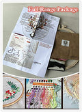 Abillyn Embroidery Starter Kit English Letter A and Flowers Stamped with Printed Pattern Cross Stitch Embroidery Kits (Letter A) - color: Letter A