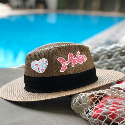 8PCS Mermaid Iron On Patches, Ocean Embroidery Appliques for Clothing - color: Mermaid Themed