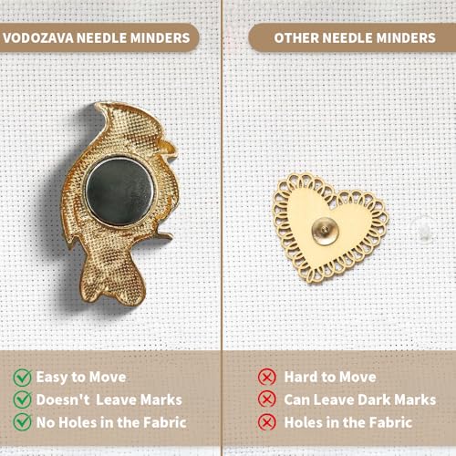 Needle Minder Magnet, Magnetic Needle Minder, Needle Minders Magnetic Cross Stitch Accessories, Magnetic Needle Holder (Bird) - size: Cardinal