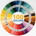 Sukh 100 Colors Embroidery Floss - Variegated Cross Stitch Thread Bulk - size: 100 foot