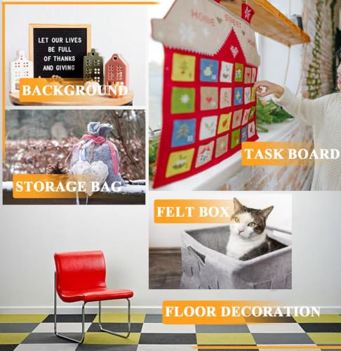 Teal Felt Fabric 36" X 36"(1 Square Yard) 1.6mm Thick Soft Felt Sheet - color: Teal