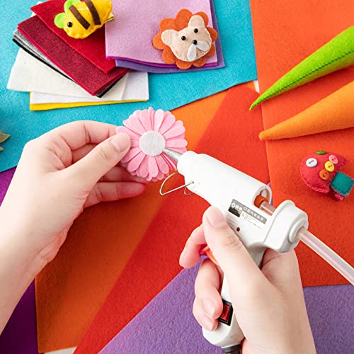 HaoFeiJH 10 Pcs White Felt Sheets, A4 8x12 Inch Felt Fabric for Crafts - color: White-3