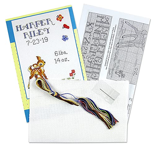 Tobin Janlynn Counted Cross Stitch Kit Multicolor, White