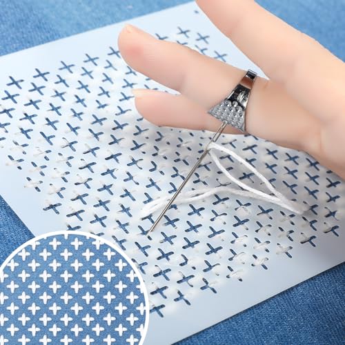 Yousoontic 24 Sashiko Stencil Kit, 4.7" Plastic Templates, Classic - style: Classic