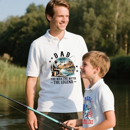 Dtf Transfers Ready to Press - 20Pcs Gone Fishing Dad Iron on Transfer for Tshirts, Father's Day Iron on Decals Patches, Fish Lovers Heat Transfer for DIY Clothes Bags Hats Dad Gifts - color: Dad Fishing480