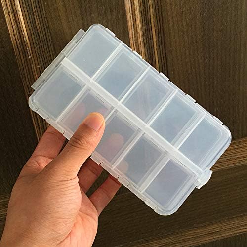 Premium 20 Compartments Tackle Boxes, Tackle Utility Boxes, Plastic Box Storage Organizer Box Adjustable, Fishing Tackle Storage Box Organizer