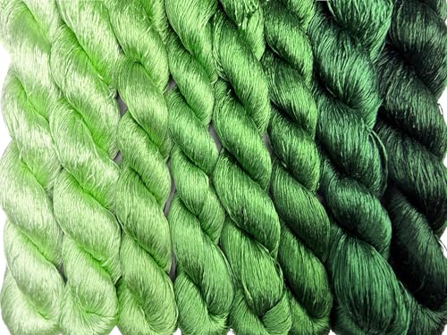 100% Mulberry Silk Embroidery Thread 8 Colors 110m Each (31) - color: 31