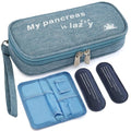 apollo walker Insulin Cooler Travel Case with Ice Packs and Insulation - color: Light Blue, size: Small