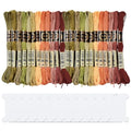 24 Skeins Variegated Colorful Embroidery Floss for Sewing Crafts - color: Colorful