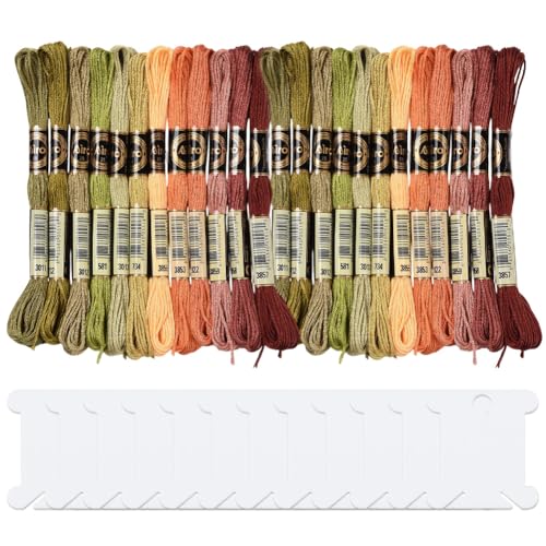 24 Skeins Variegated Colorful Embroidery Floss for Sewing Crafts - color: Colorful