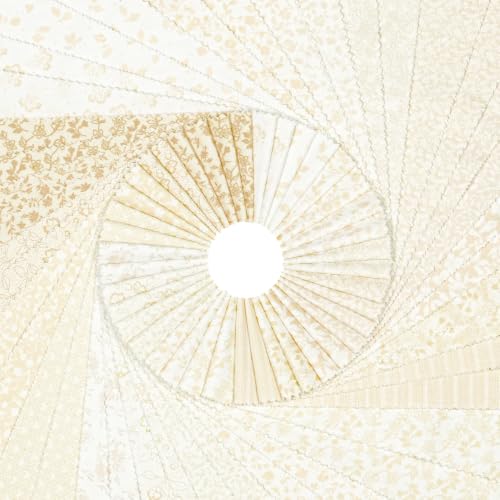 Craftido-20 Options-100% Cotton Jelly Roll Fabric Precut Strips for Quilting, Crafting, and Sewing, 40 Strips 2.5" x 44" Assorted Bundles for Rugs, Quilts, DIY Crafts and Home Decor-Tonal Neutral - color: Tonal Neutral