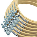 Unlorspy 6Pcs 3Inch Circle Embroidery Hoops, Round Wood - size: 3"